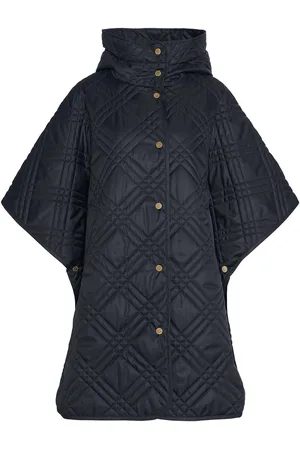 Barbour Black Astor Cape Jacket L