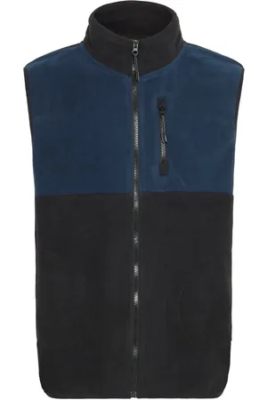 Blend Black Zip Through Fleece Gilet L