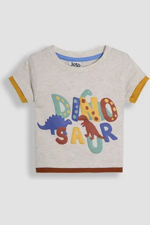 JoJo Maman Bébé Natural Dinosaur Printed T-Shirt 6