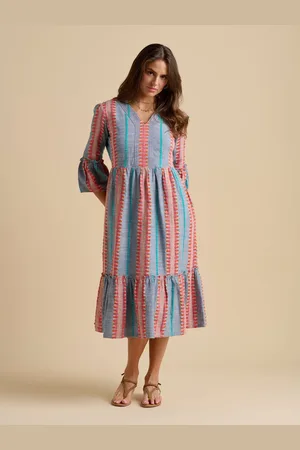 Brakeburn 100% Cotton Shore Midi Dress AU 14
