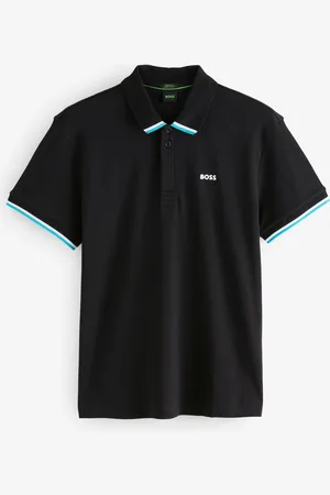 HUGO BOSS Regular-Fit Paddy Hidden Placket 100% Cotton Polo Shirt S