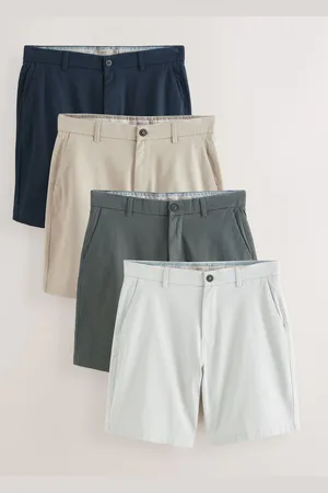 Next Loose Fit Stretch Chino Shorts 4 Pack 46W x 31L (UK 46 R)