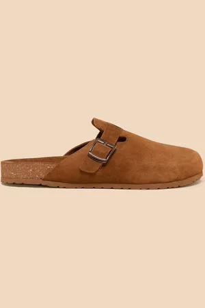 White Stuff Freddy Suede Slip-On Footbed Shoes AU 8 (EU 41)