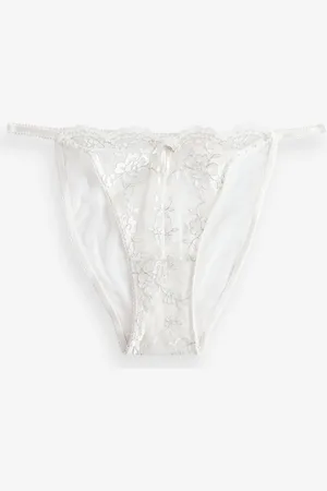 Boux Avenue Evie Tanga White Briefs AU 14