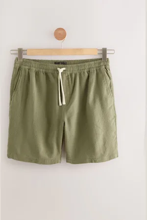 Next 100% Cotton Textured Stripe Drawstring Waist Shorts 4XL