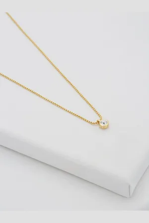 Ted Baker Gold Tone SININAA: Crystal Pendant Necklace One