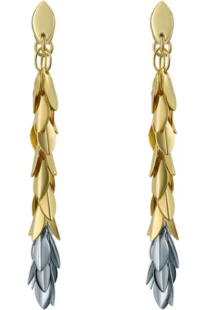 Ted Baker Gold Tone Pemia: Petal Fringe Ear Loop Earrings One