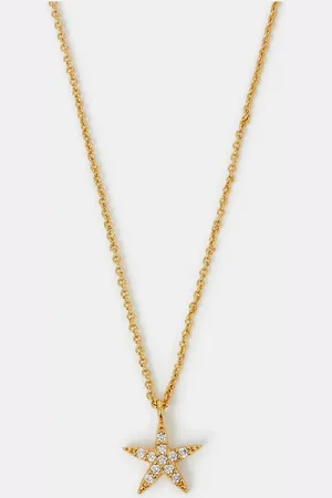 Accessorize Gold 14ct Plated Starfish Pendant Necklace One