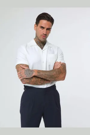 Harry Brown Deakin Cotton Linen Seersucker Shorts 34