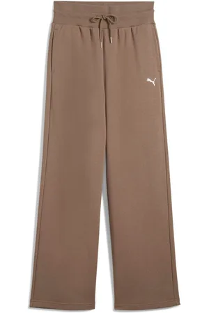 PUMA Brown Womens Wardrobe Essentials Relaxed Wide Leg Sweatpants XL