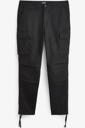 JACK & JONES Black Ace Tucker Straight Cargo Trousers 29W x 31L (UK 29 R)