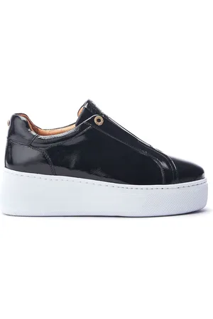 Moda In Pelle Aneeba Elasticated Front Chunky Leather Trainers AU 7 (EU 38)