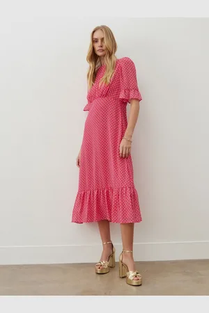 Finery London Jennifer Chiffon Midi Tea Dress 18