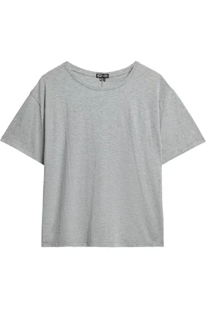 Superdry Smoke Grey Marl Studios Dropped Shoulder T-Shirt AU 12