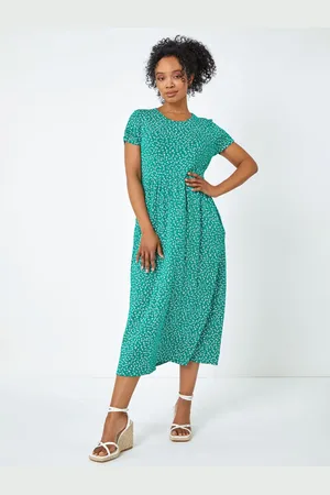 Roman Petite Floral Print Midi Dress AU 16