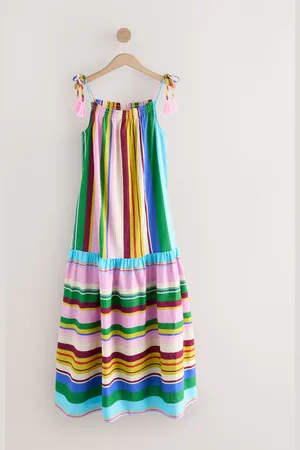 Next Strappy Drop Waist Tiered Maxi Dress AU 16