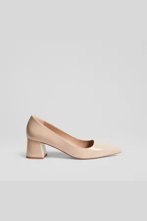 LK Bennett Sloane Patent Leather Block Heel Courts AU 4 (EU 35)