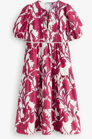 Baukjen Amelie 100% Organic Cotton Tie Midi Dress 14