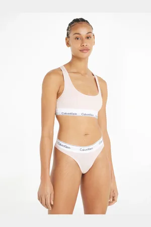 Calvin Klein Light Pink Modern Cotton Logo Bralette L
