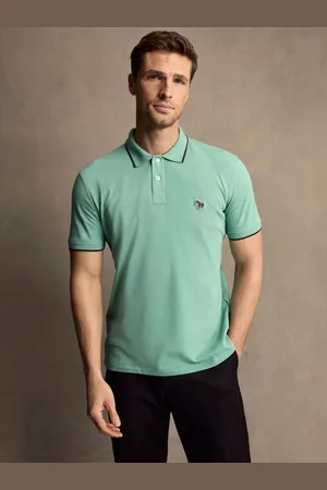 Paul Smith Zebra Logo Tipped Polo Shirt M