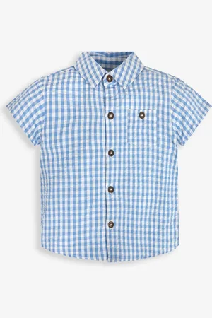 JoJo Maman Bébé Short Sleeve Gingham Shirt 3