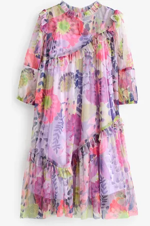 Angel & Rocket Eleanor Floral Print Mesh Dress 5 Years (110cm)