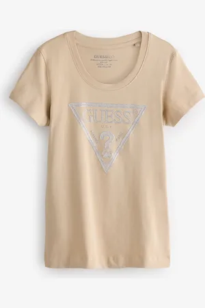 Guess Triangle Logo Short Sleeve 100% Cotton T-Shirt XL