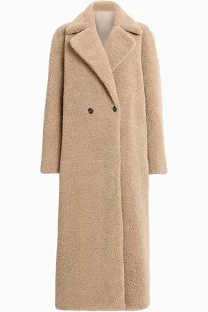 AllSaints AllSaints Brown Freddie Faux Fur Coat M