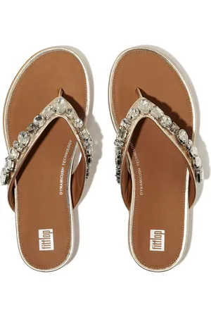 FitFlop Gracie Jewel Deluxe Leather Sandals AU 9 (EU 41)