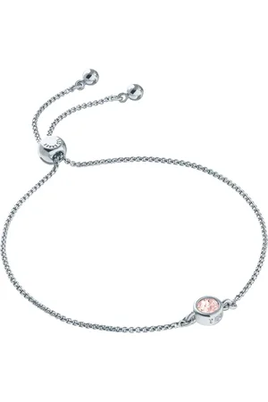 Ted Baker Silver SARSAA: Crystal Drawstring Adjustable Bracelet One