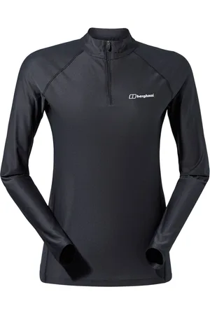 Berghaus Black 24/7 Tech Tee Half Zip Sweatshirt AU 10