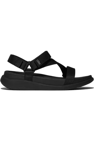 FitFlop Red F-mode Go Adj Webbing Flatform Z-strap Sandals AU 5 (EU 36)