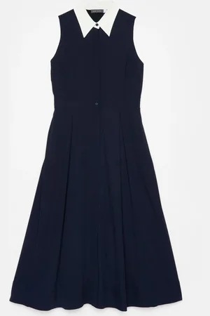 mint&berry Contrast Collar Midi Dress 12
