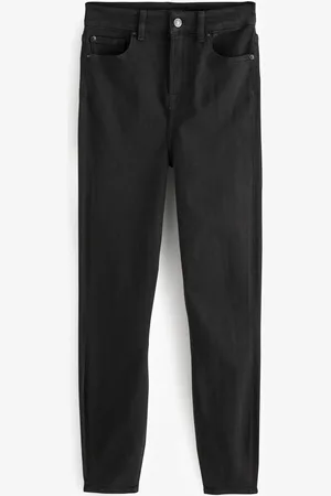 7 for all Mankind Aubrey High Rise Skinny Black Jeans 30W x 31R (UK 30 R)