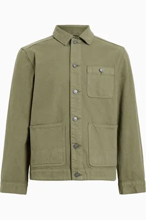 AllSaints AllSaints Green 100% Organic Cotton Eavis Chore Jacket XXL