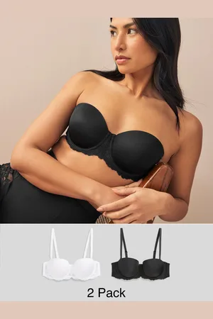 Next Black/White Light Pad Strapless Multiway Bras 2 Pack A-E 40 B