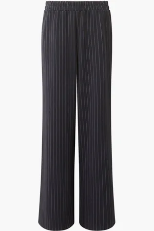 French Connection Black Regina Jersey Wide Leg Trousers S
