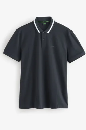 HUGO BOSS Regular Fit Golf 100% Cotton Paddy Contrast Detail Polo Shirt S