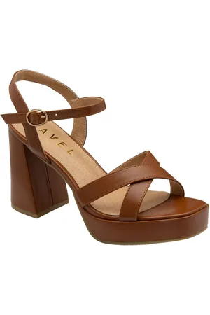 Ravel Brown Open Toe Platform Sandals AU 7 (EU 38)
