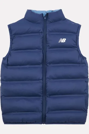 New Balance Blue Dark Boys Bond Quilted Gilet 10