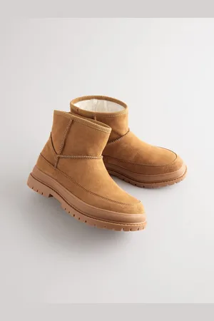 Next Tan Brown Faux Fur Suede Boots AU 7 (EU 41)