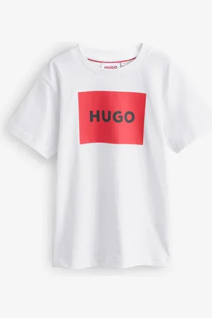HUGO BOSS White Logo Short Sleeve T-Shirt 16 Years (176cm)