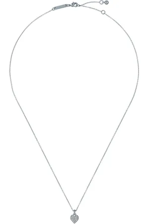 Ted Baker Silver Tone Adorina Crystal Sweetheart Pendant Necklace One
