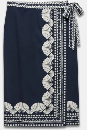 mint&berry Shell Print 100% Cotton Sarong Skirt 18