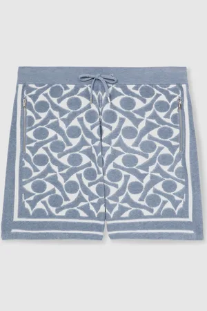 Reiss Vounder Abstract-Pattern Towelling Shorts xlarge