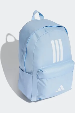 adidas Light Blue Classic 3 Bar Logo Backpack One