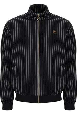 Fila Black Cooper Jacquard Stripe Track Top XL
