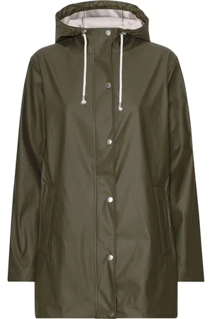 Ilse Jacobsen Straight Fit Lightweight Waterproof Rain Jacket AU 14