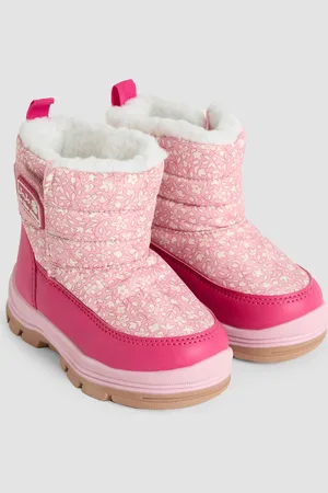 JoJo Maman Bébé Pink Cosy Snow Boots AU 5 (EU 22)