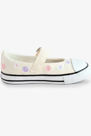 Converse Cream Infant Chuck Taylor Dainty Mary Jane Shoes uk5eu215